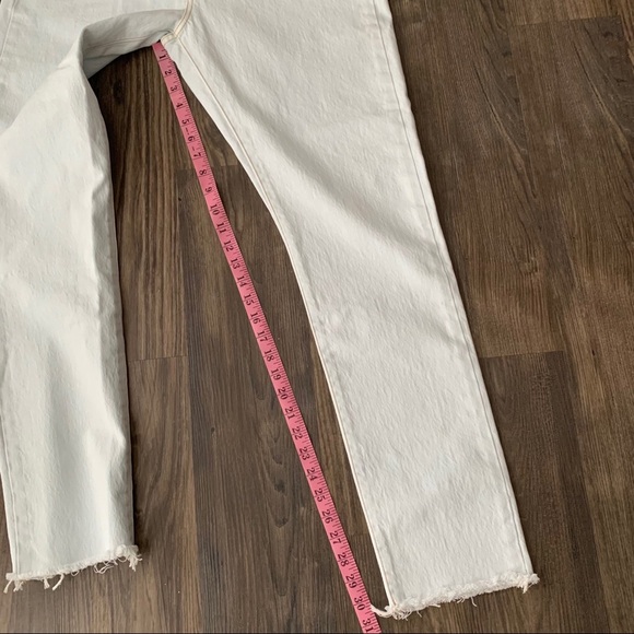 Levi's NEW 501 High Waist Skinny Light Wash Raw Hem Jeans - Picture 14 of 16